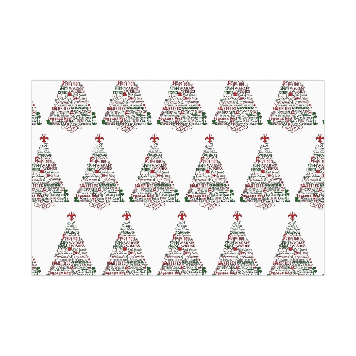 Cajun Night Before Christmas Wrapping Paper
