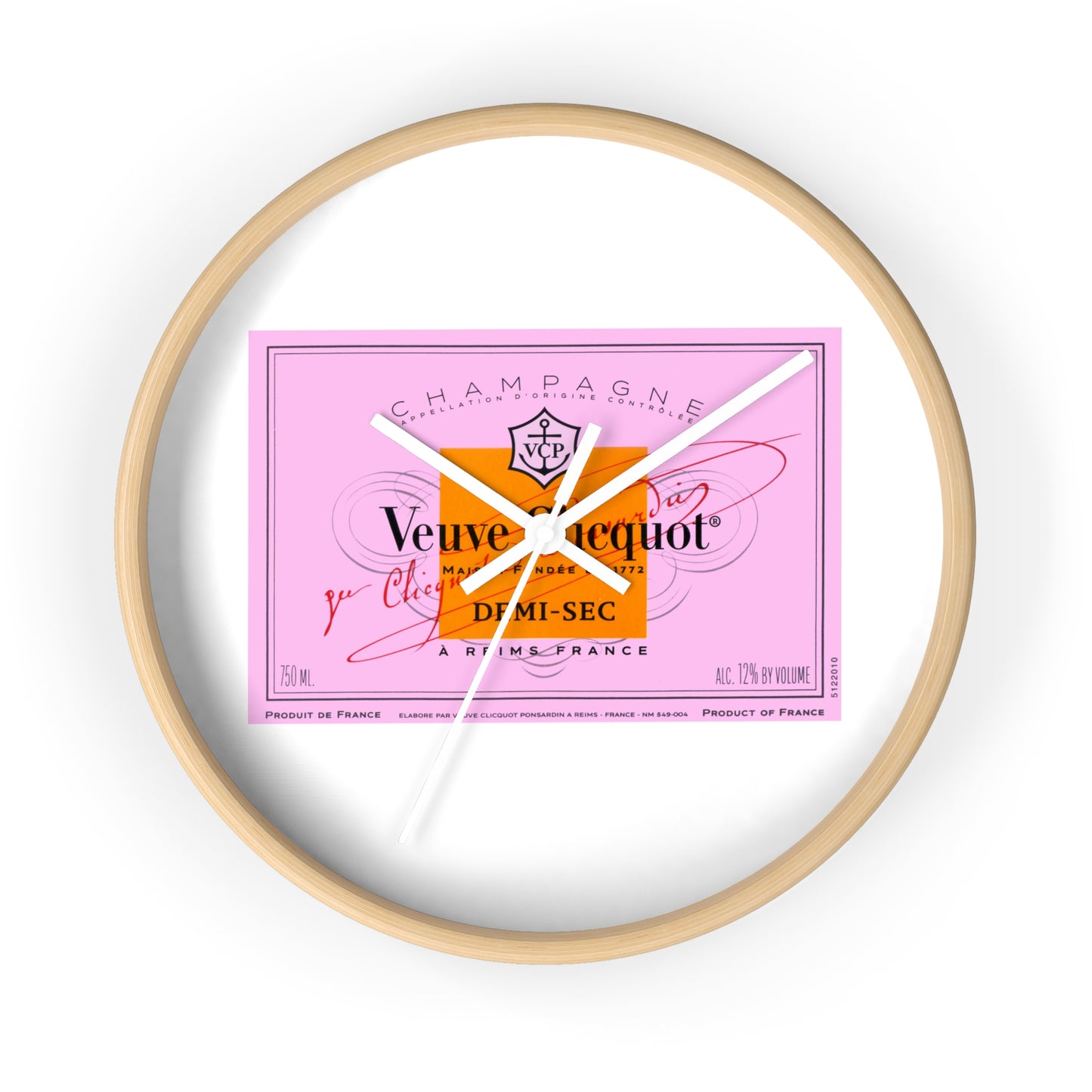 Veuve Time - Wall Clock