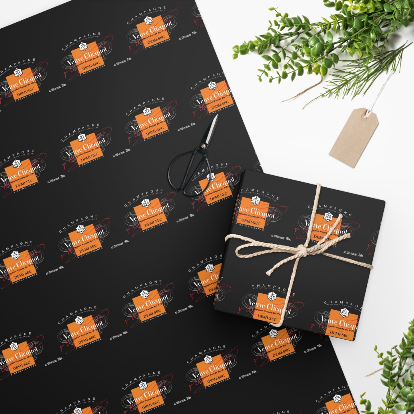 Black Label Veuve Life Wrapping Paper