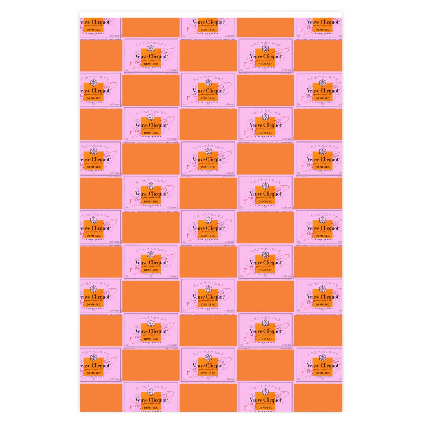 Vibrant as Veuve Wrapping Paper