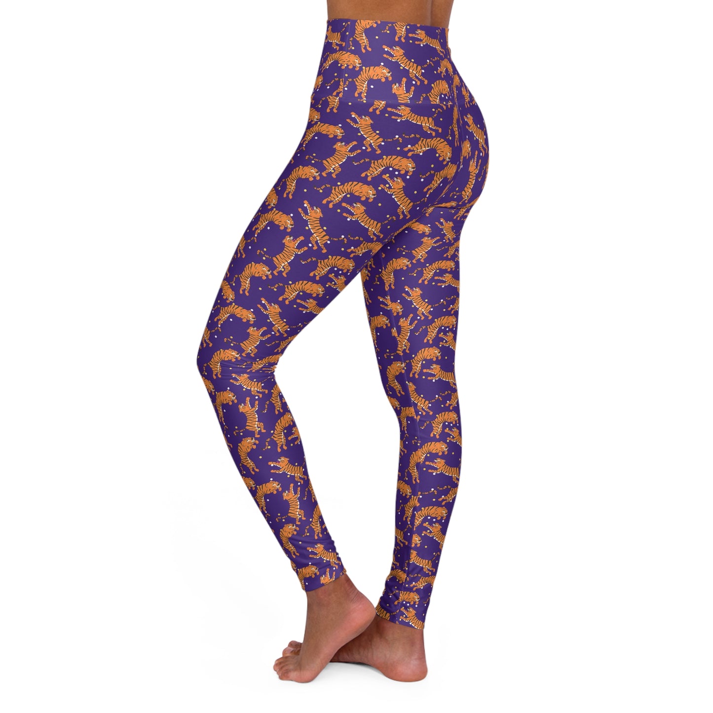 Tiger Crawl High Waisted Yoga Leggings