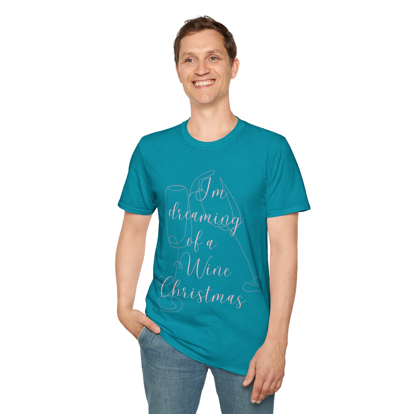 I'm Dreaming of A Wine Christmas - Unisex Soft-Style Tee