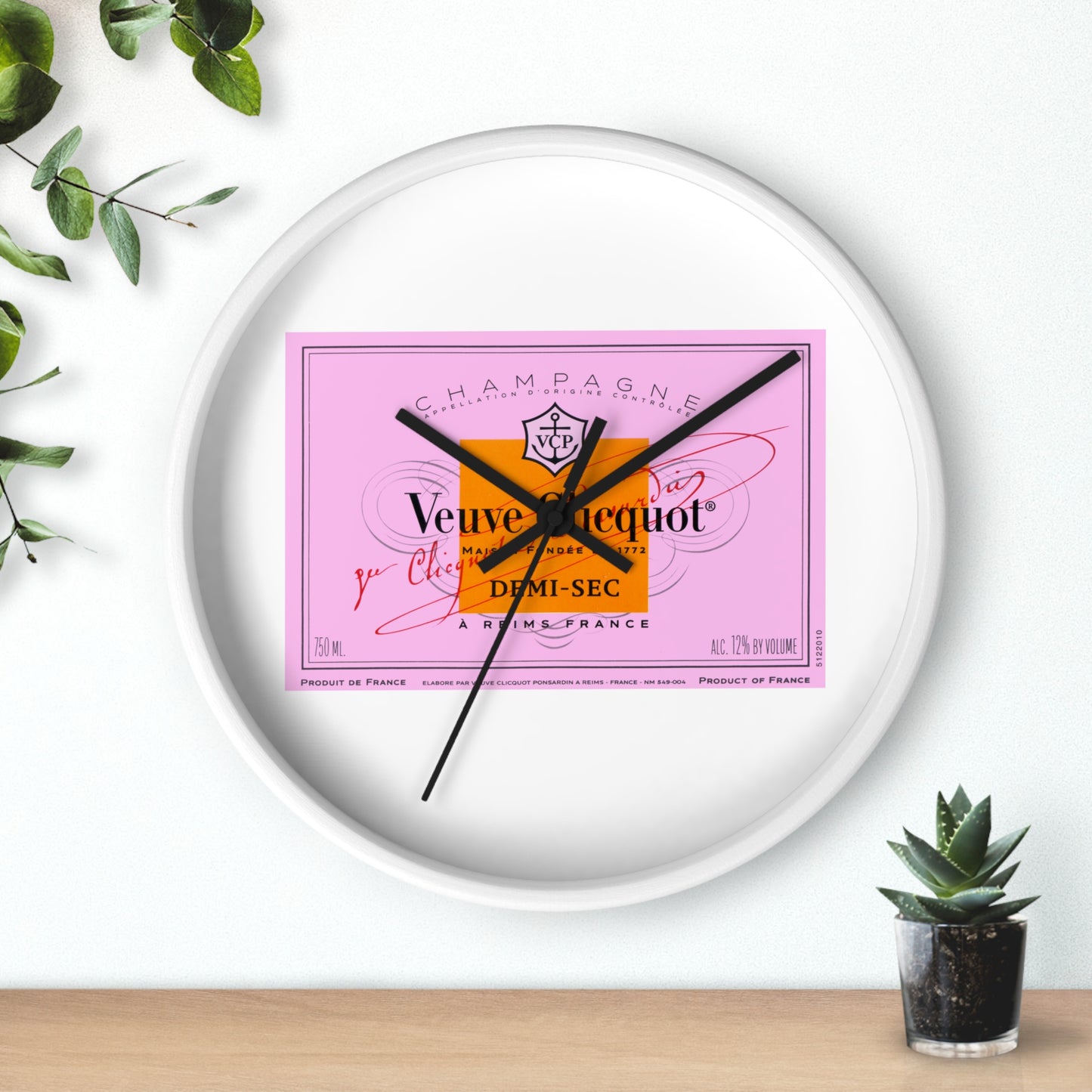 Veuve Time  - Wall Clock