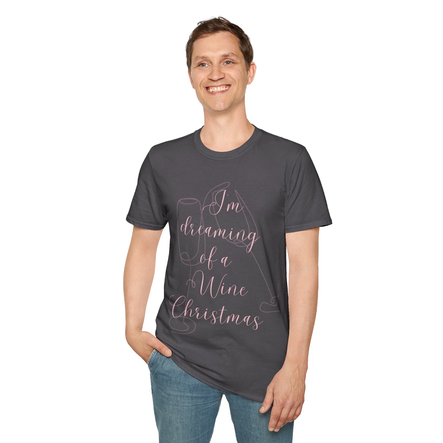 I'm Dreaming of A Wine Christmas - Unisex Soft-Style Tee