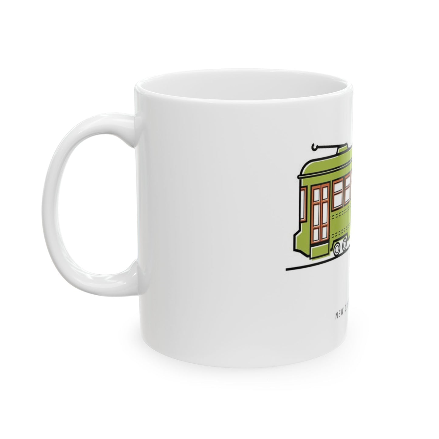 Crescent Line NOLA Streetcar - Ceramic Mug 11oz