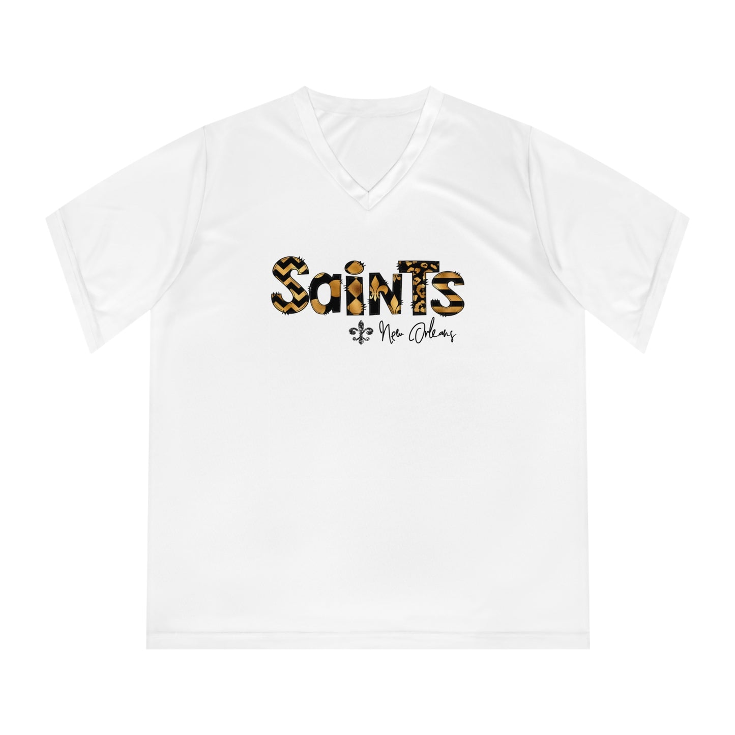 Custom Wild About Saints - Womens VNeck Custom order