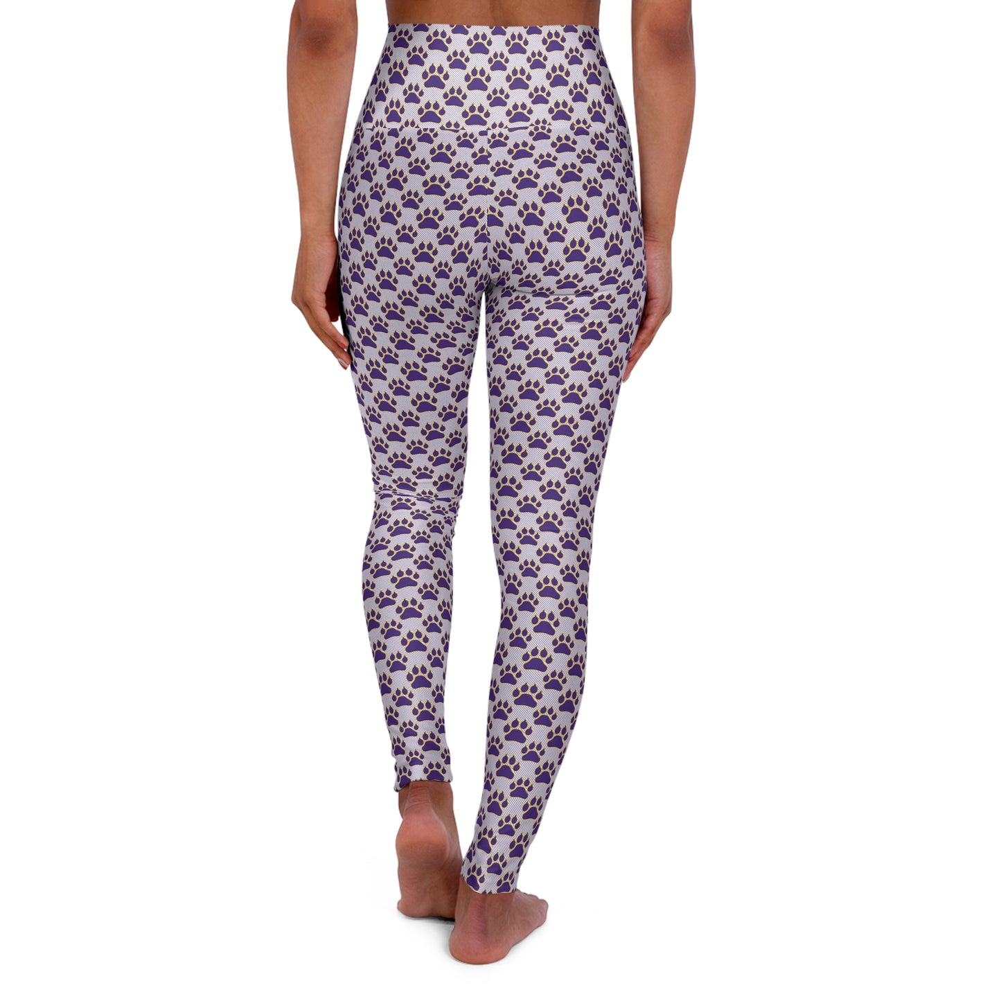 Game Day Tiger Paw High Waisted Yoga Leggings