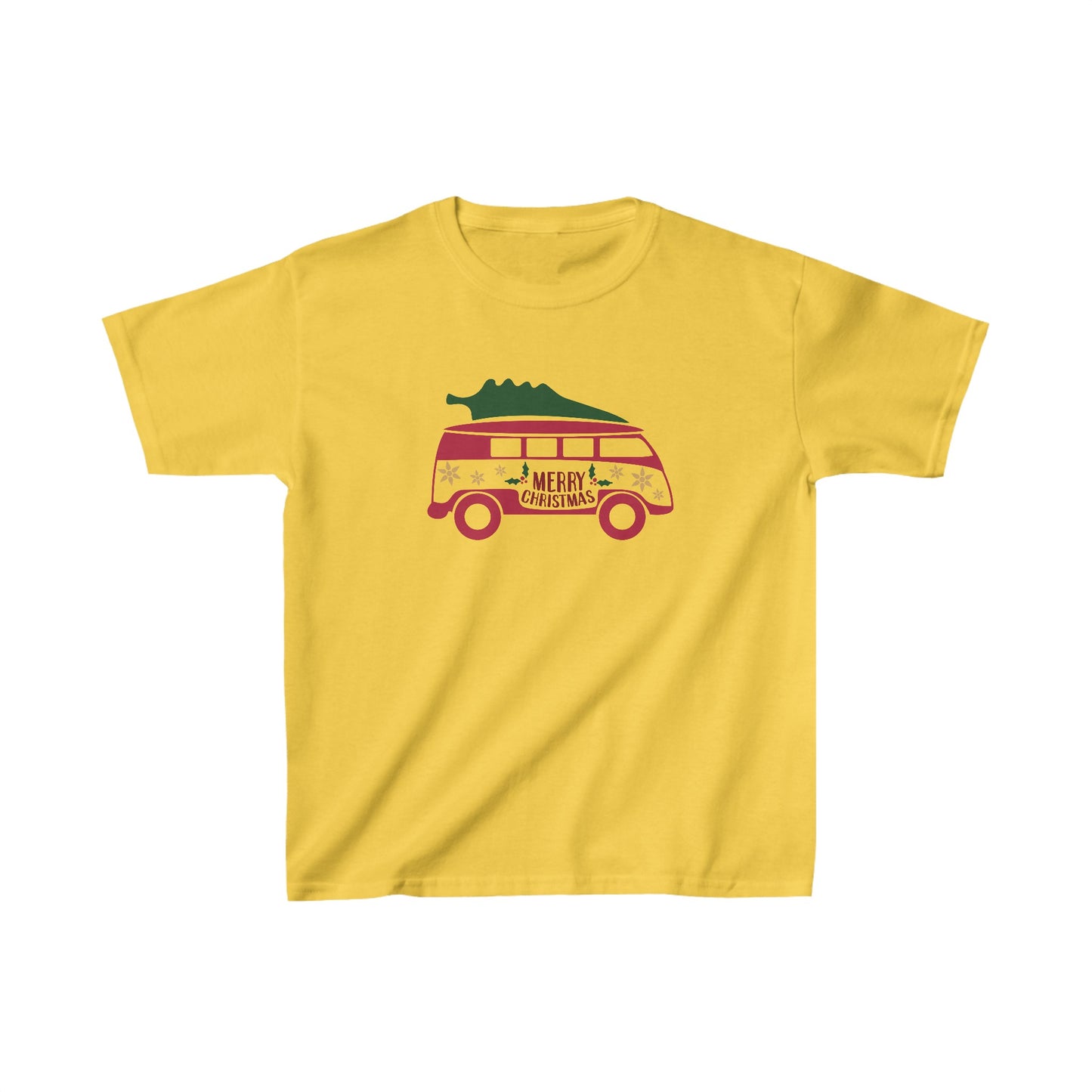 Merry Christmas VW Van - Kids Heavy Cotton™ Tee