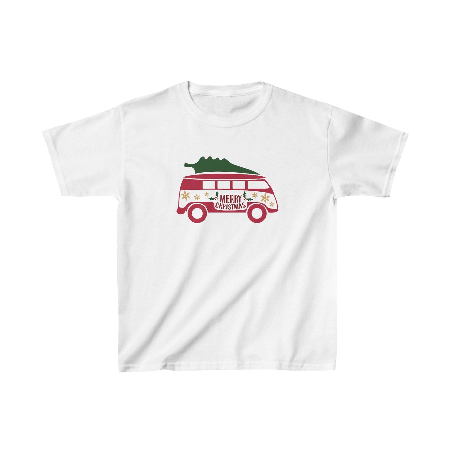 Merry Christmas VW Van - Kids Heavy Cotton™ Tee