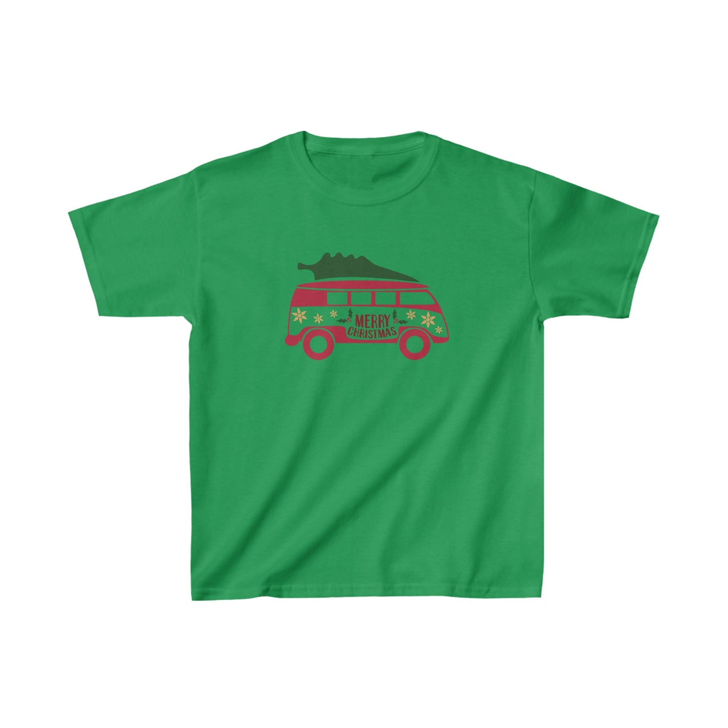 Merry Christmas VW Van - Kids Heavy Cotton™ Tee