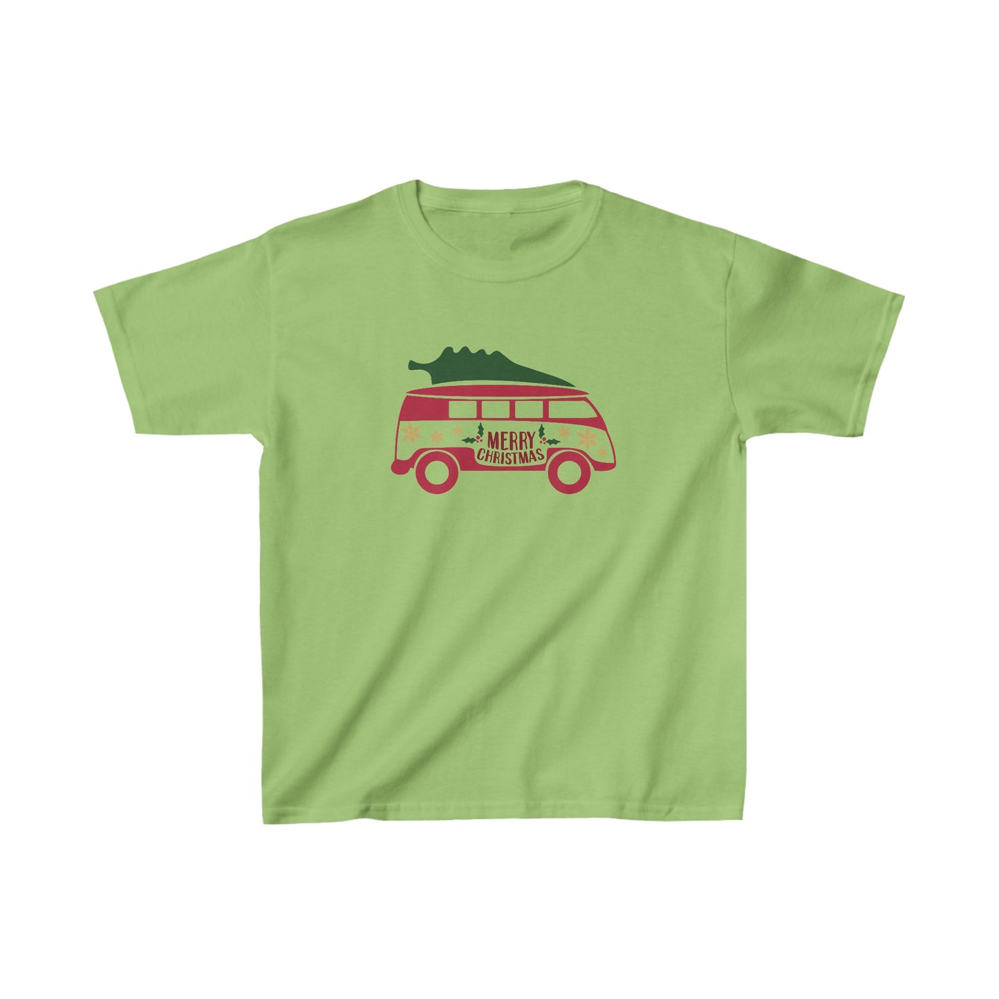 Merry Christmas VW Van - Kids Heavy Cotton™ Tee