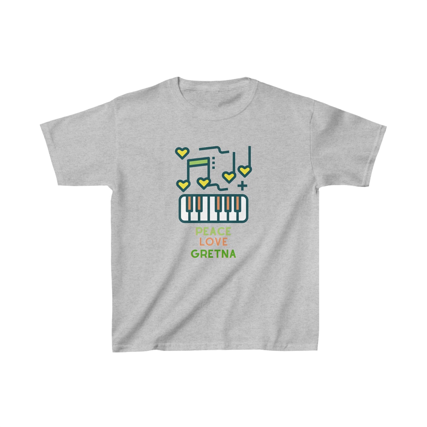 Peace Love Gretna - Kids Heavy Cotton™ Tee