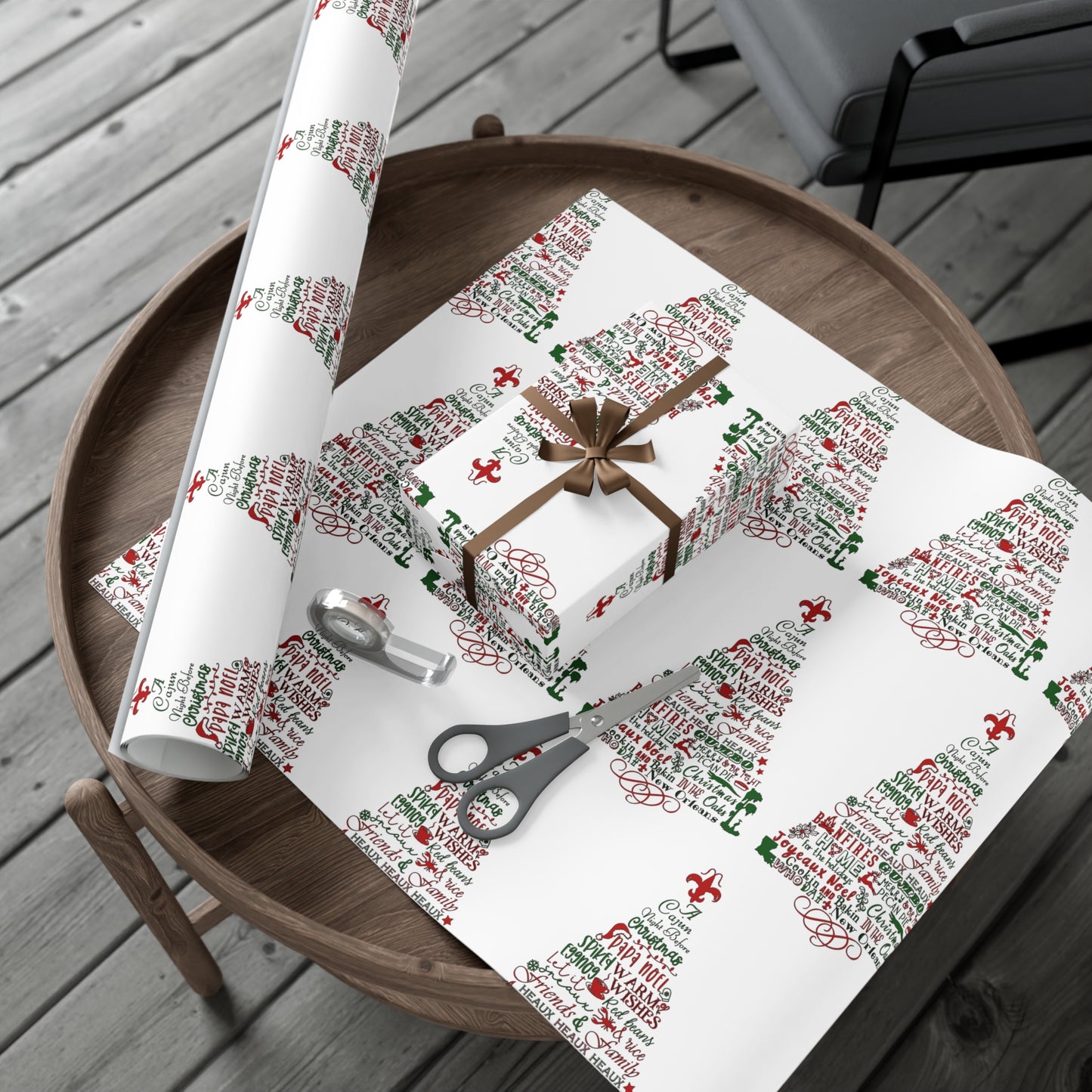 Cajun Night Before Christmas Wrapping Paper