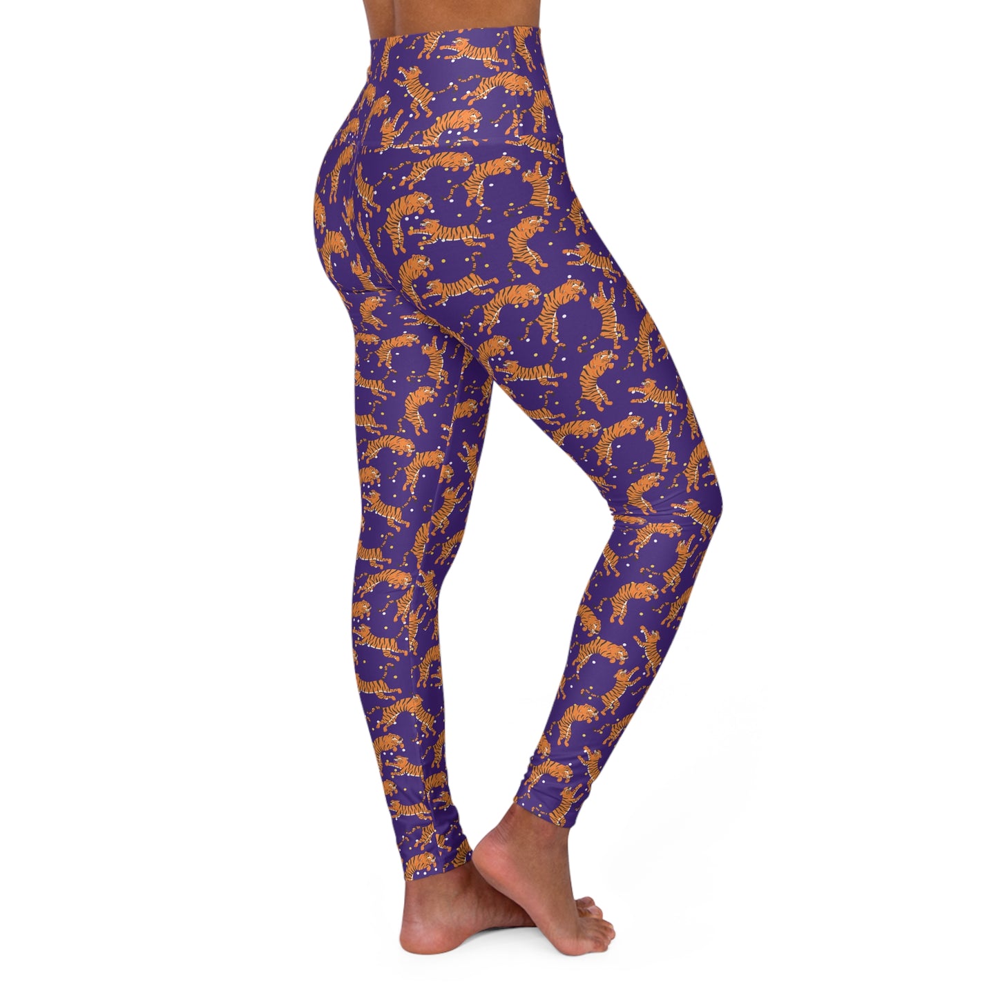 Tiger Crawl High Waisted Yoga Leggings