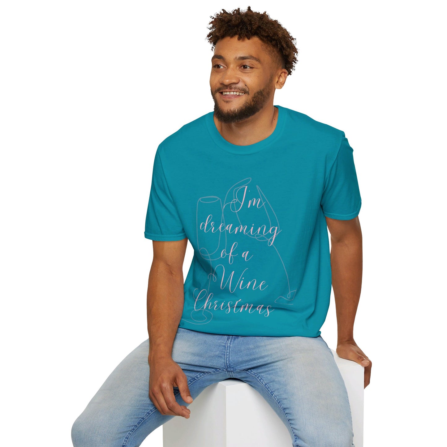 I'm Dreaming of A Wine Christmas - Unisex Soft-Style Tee