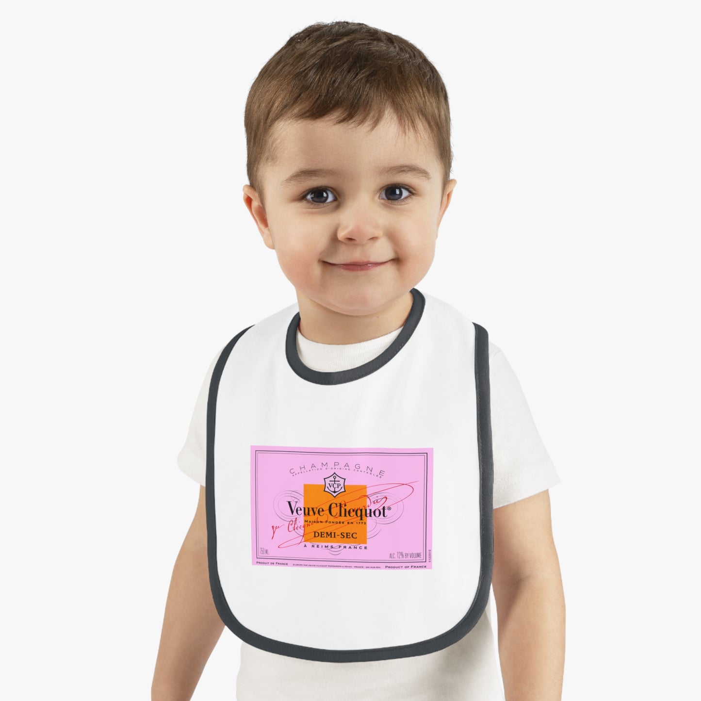 Tiny Pink Taster Baby Jersey Bib