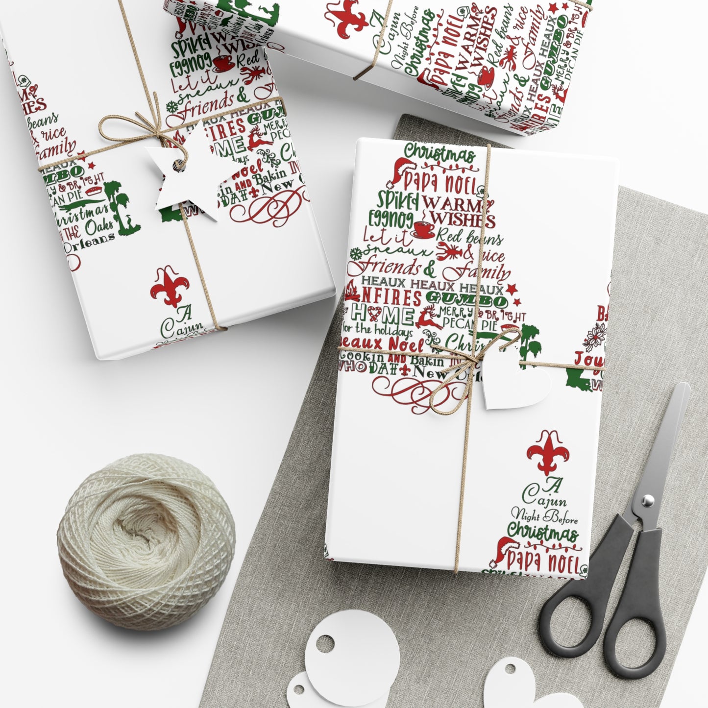 Cajun Night Before Christmas Wrapping Paper