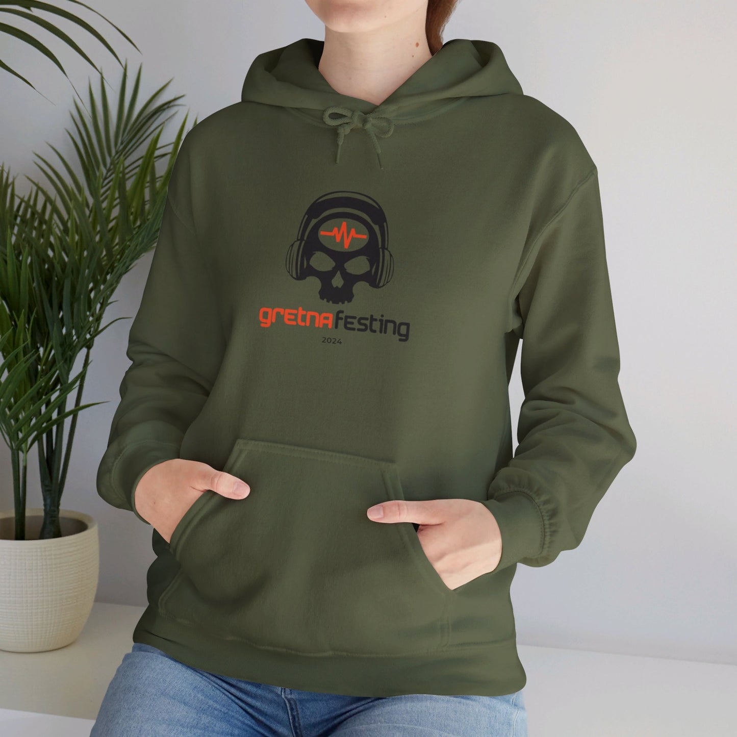 Gretna Festing Skull Hoodie - Unisex Heavy Blend™ Hooded Sweatshirt