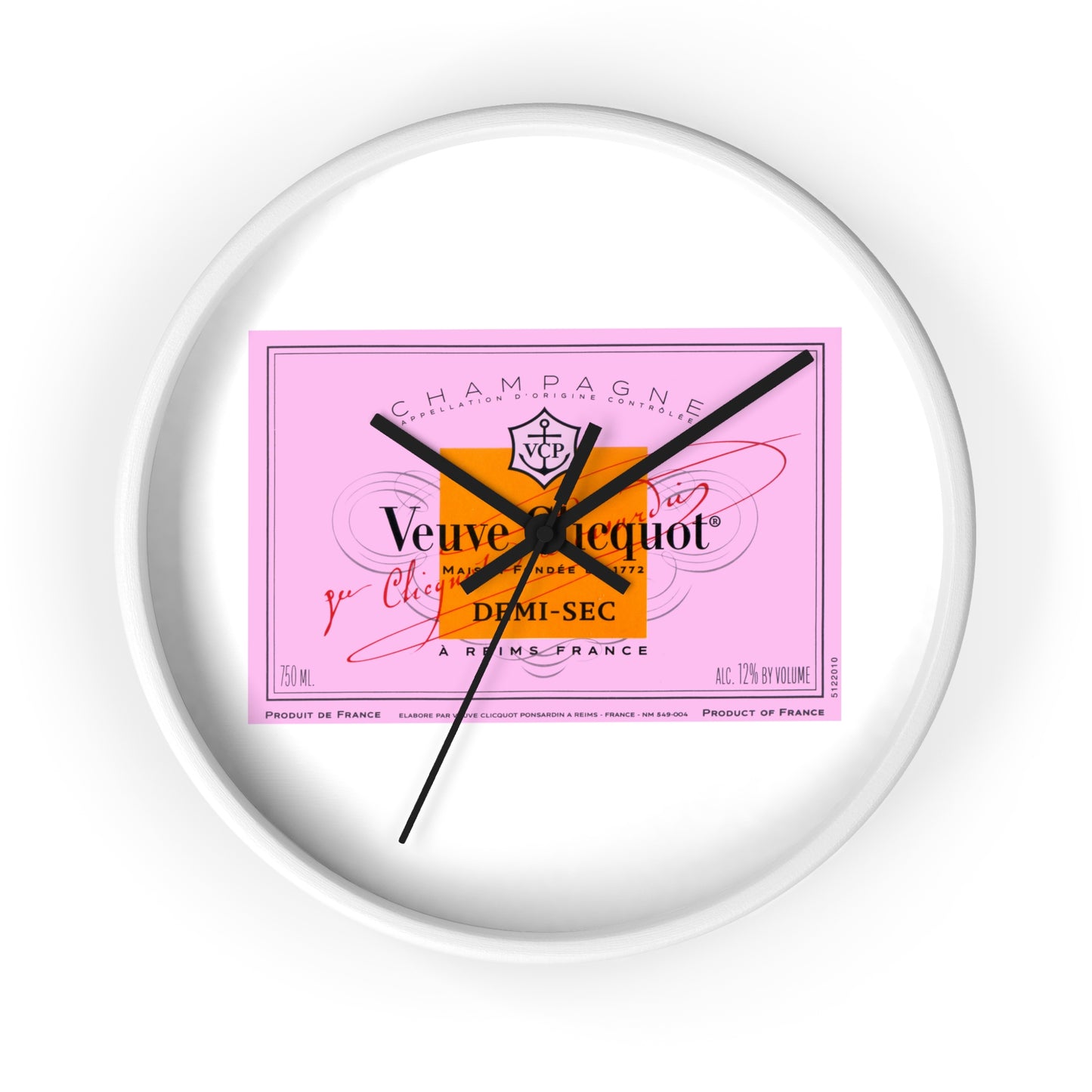 Veuve Time  - Wall Clock