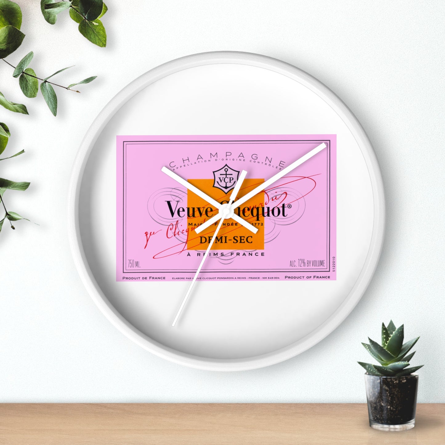 Veuve Time  - Wall Clock