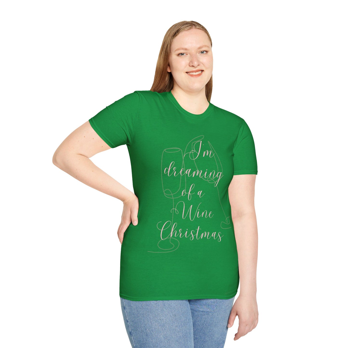 I'm Dreaming of A Wine Christmas - Unisex Soft-Style Tee