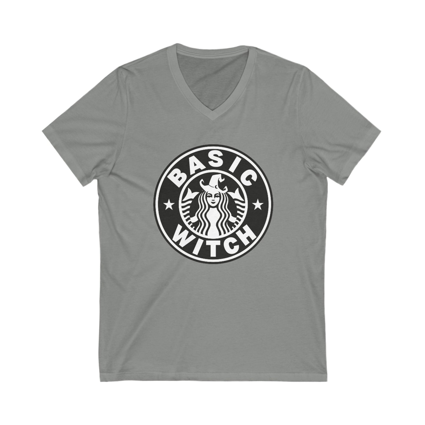 Basic Witch - Unisex Jersey Short Sleeve V-Neck Tee