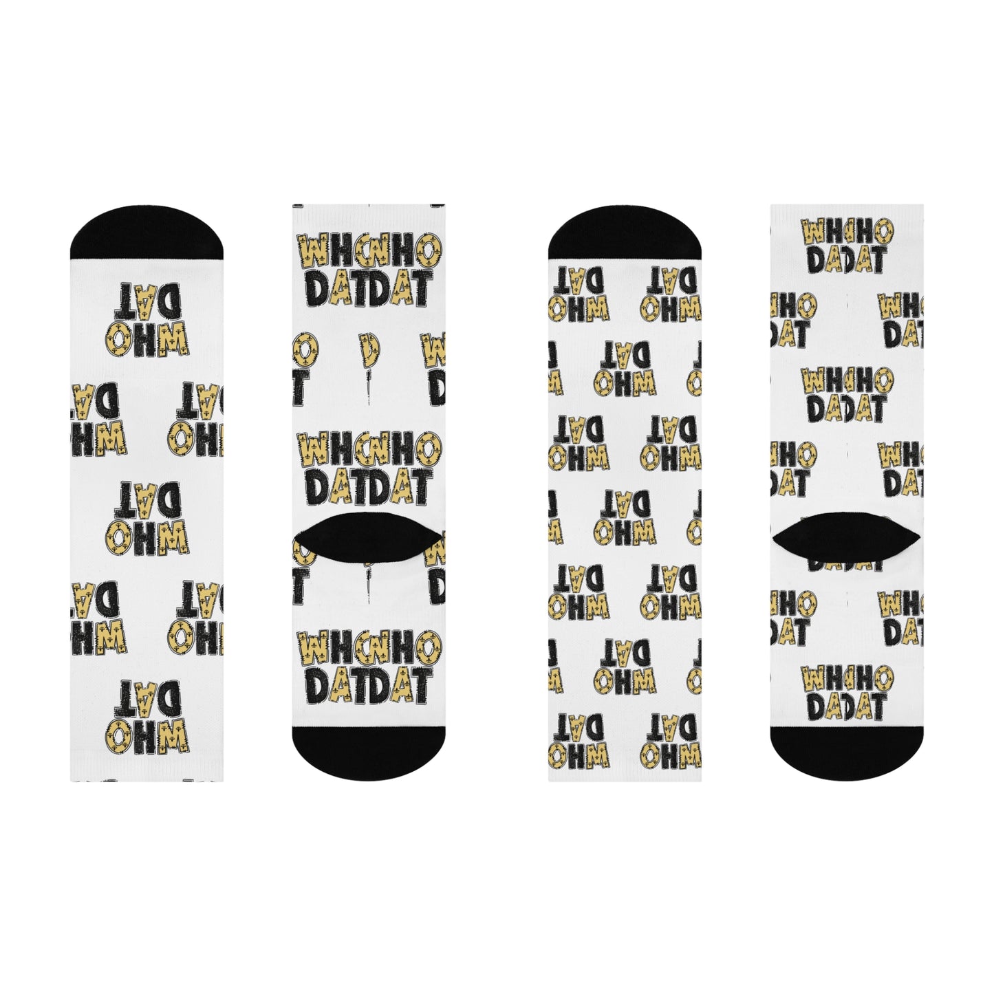 Who Dat Strut - Cushioned Crew Socks