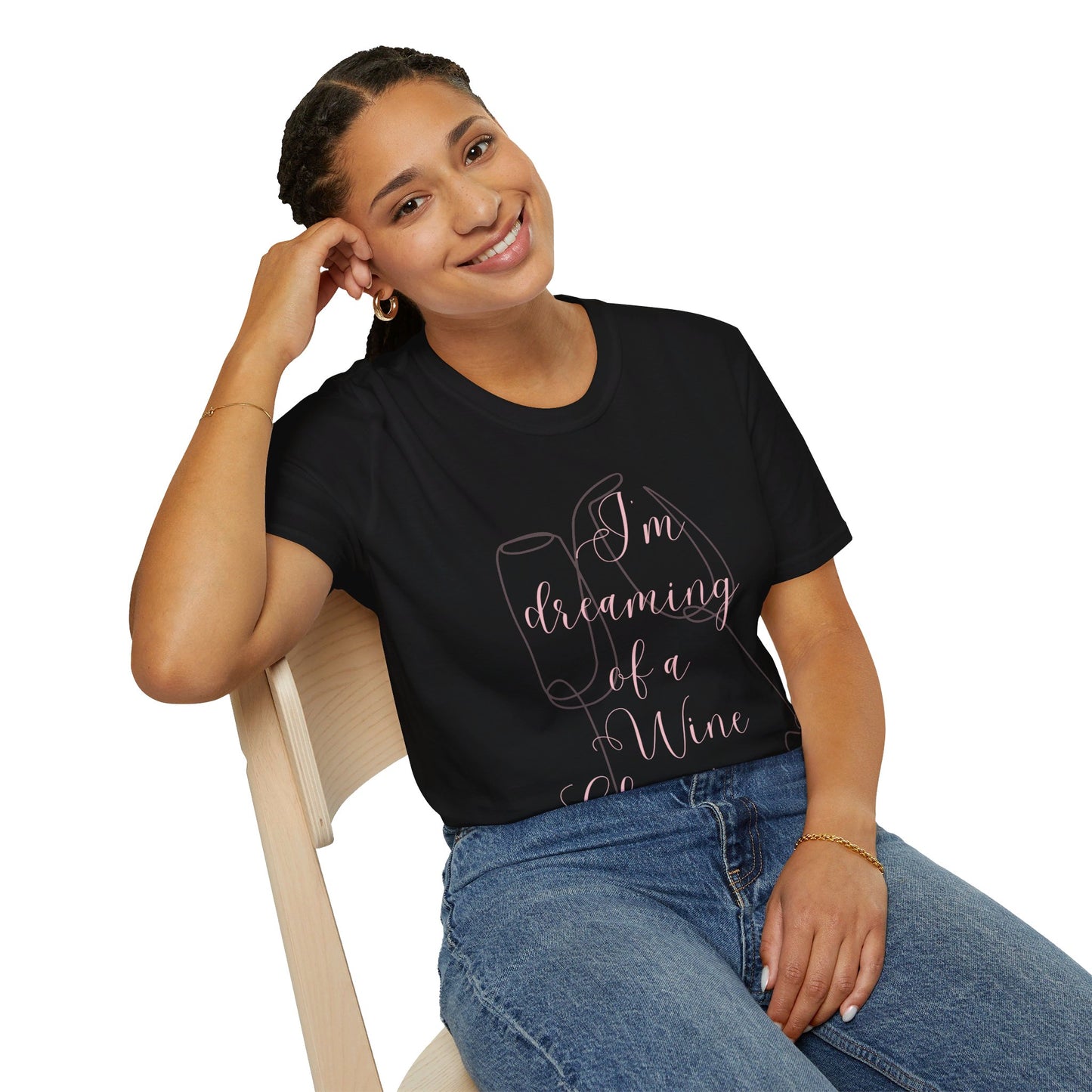 I'm Dreaming of A Wine Christmas - Unisex Soft-Style Tee