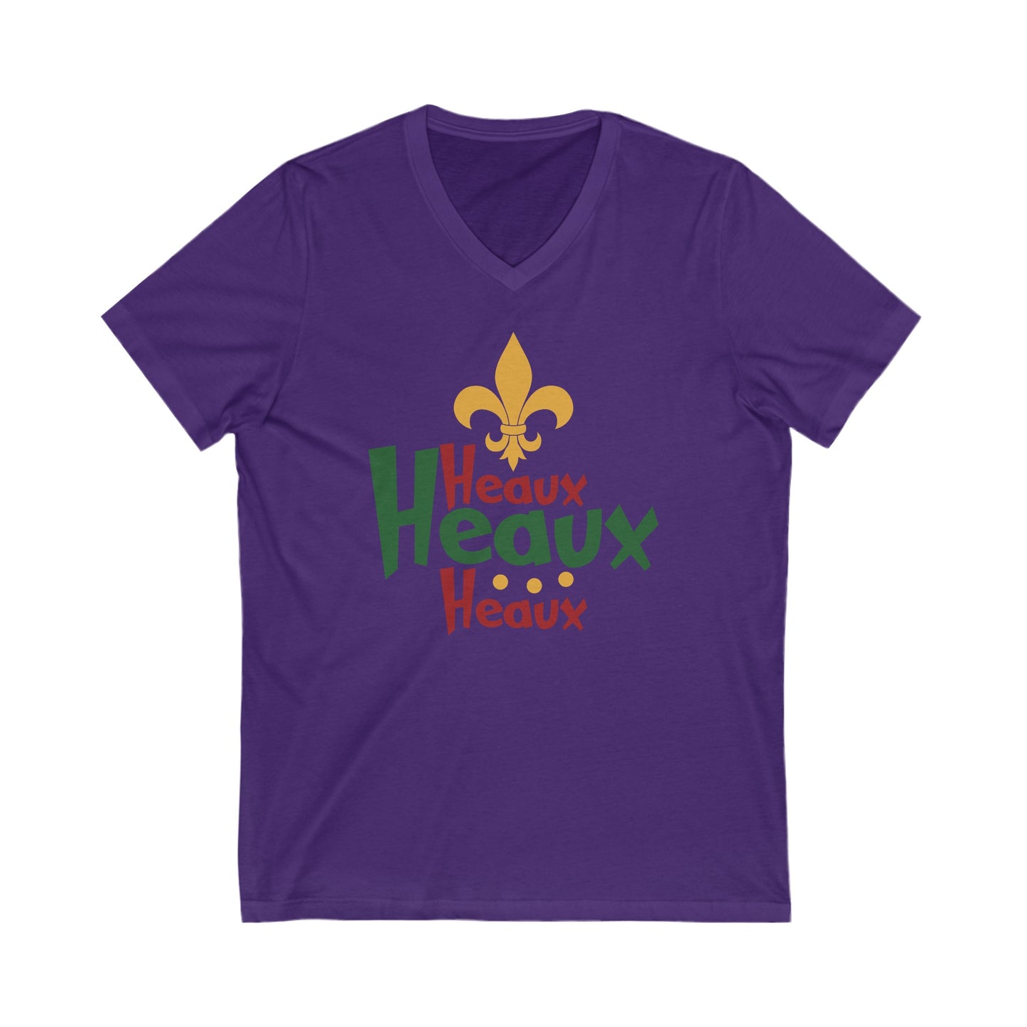 Heaux Heaux Heaux Unisex Jersey Short Sleeve V-Neck Tee