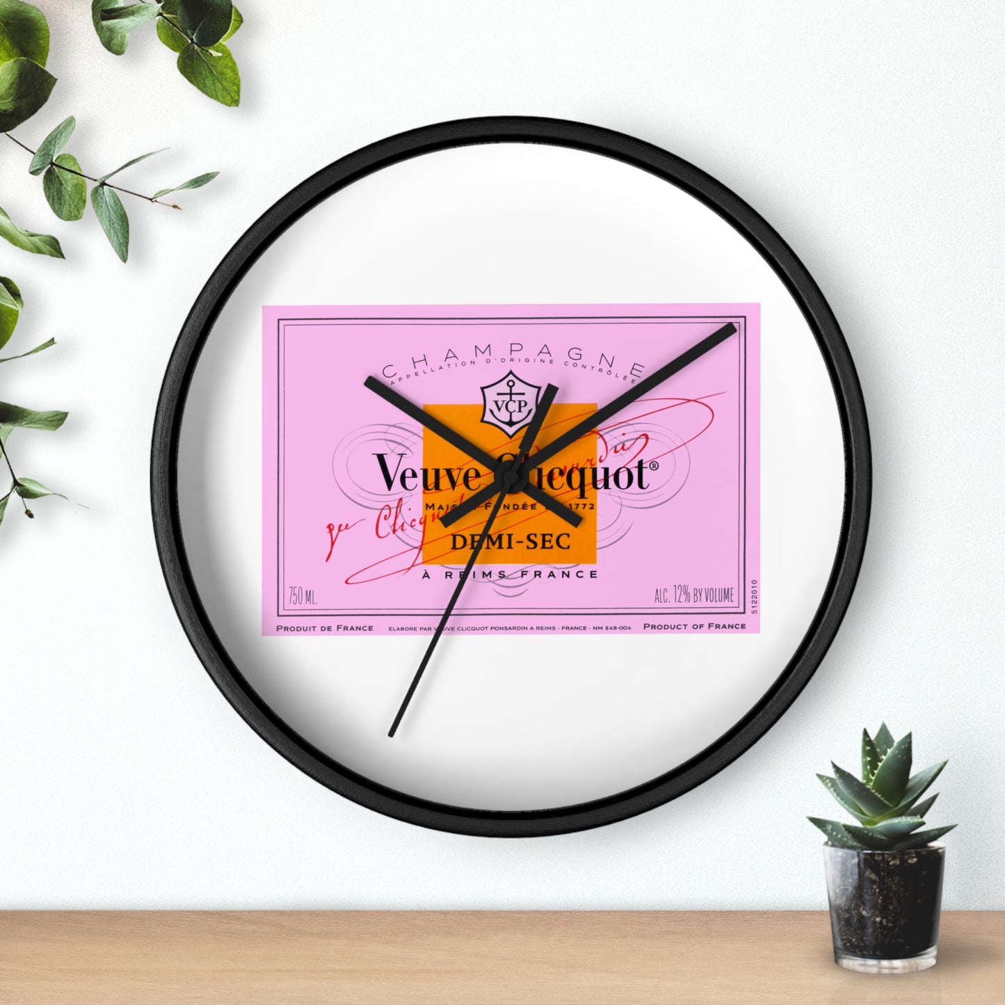 Veuve Time  - Wall Clock