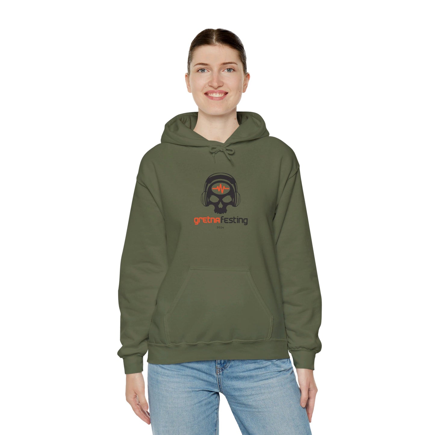 Gretna Festing Skull Hoodie - Unisex Heavy Blend™ Hooded Sweatshirt