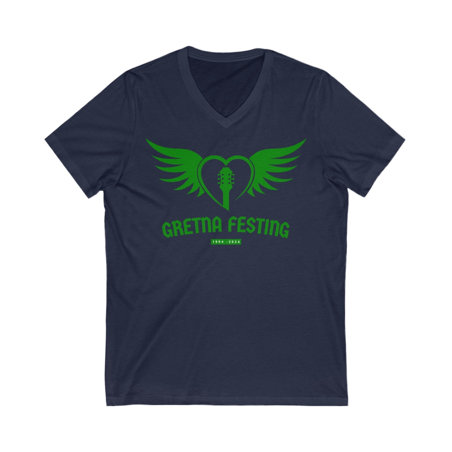 Gretna Fest Wingin It Unisex Jersey Short Sleeve V-Neck Tee