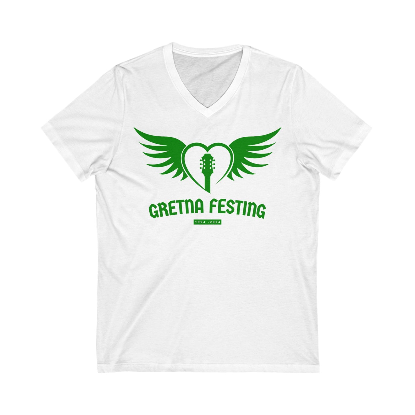 Gretna Fest Wingin It Unisex Jersey Short Sleeve V-Neck Tee