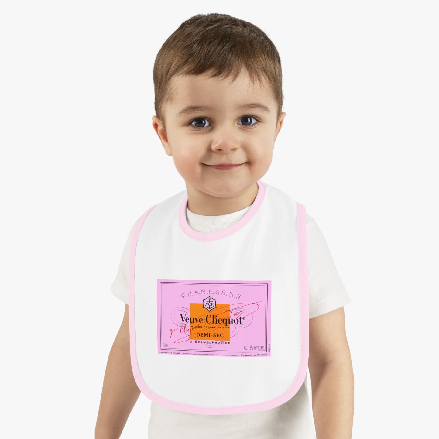 Tiny Pink Taster Baby Jersey Bib