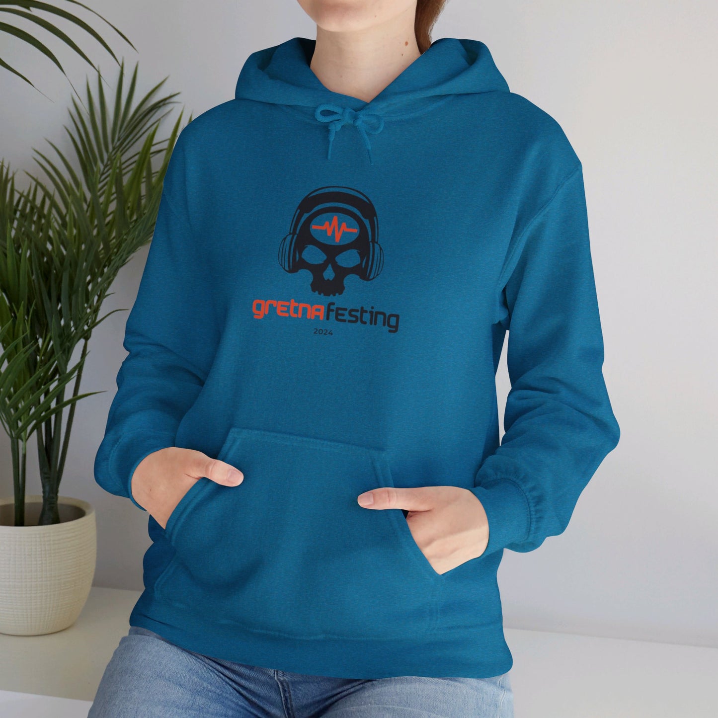 Gretna Festing Skull Hoodie - Unisex Heavy Blend™ Hooded Sweatshirt