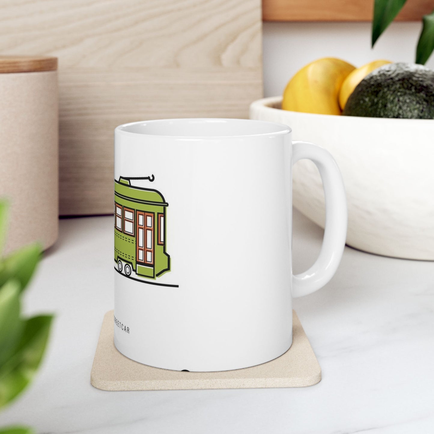 Crescent Line NOLA Streetcar - Ceramic Mug 11oz