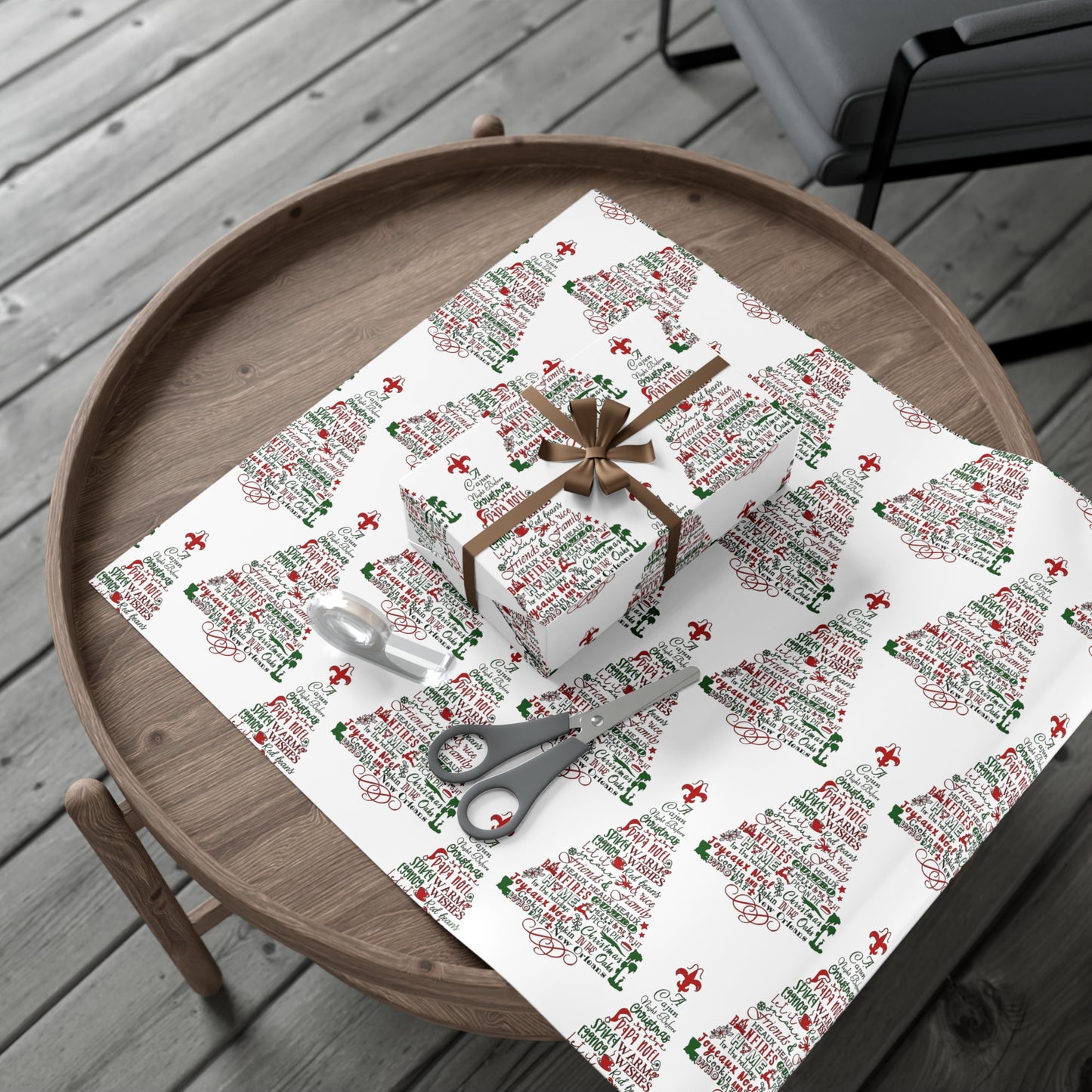 Cajun Night Before Christmas Wrapping Paper