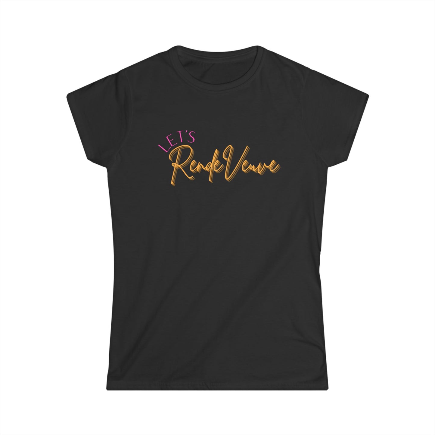 Let’s RendeVeuve - Women’s Softstyle Tee Champagne Goals