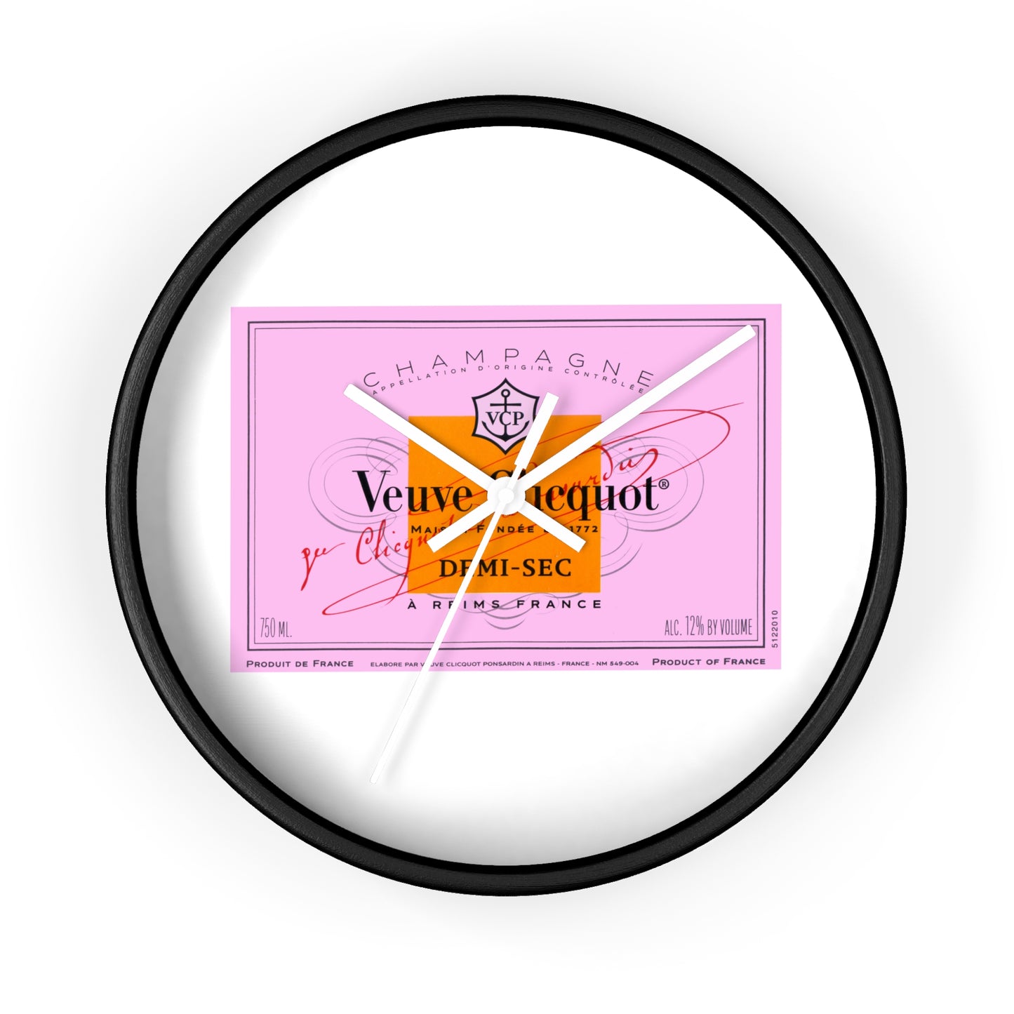 Veuve Time  - Wall Clock