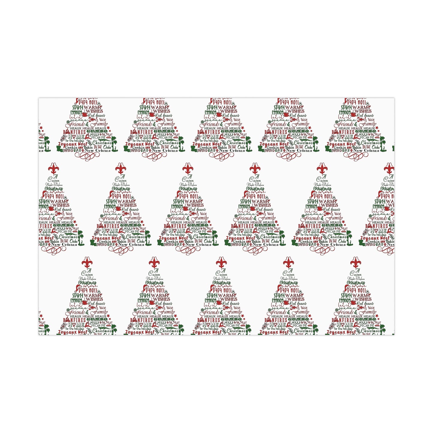 Cajun Night Before Christmas Wrapping Paper