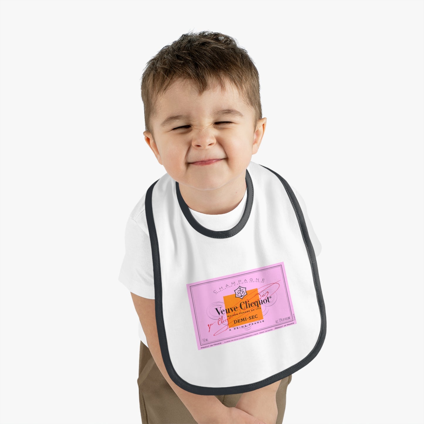 Tiny Pink Taster Baby Jersey Bib