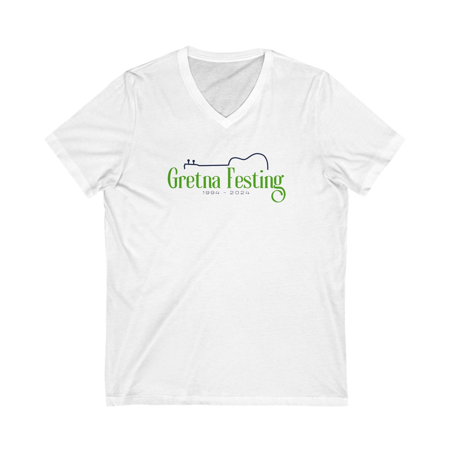 Gretna Festing 30 years - Unisex Jersey Short Sleeve V-Neck Tee