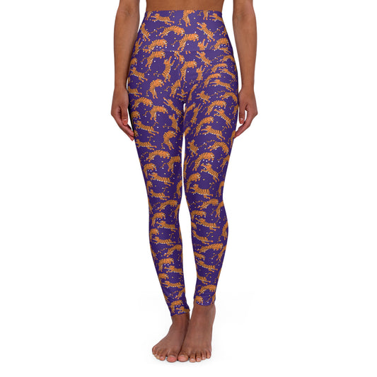 Tiger Crawl High Waisted Yoga Leggings