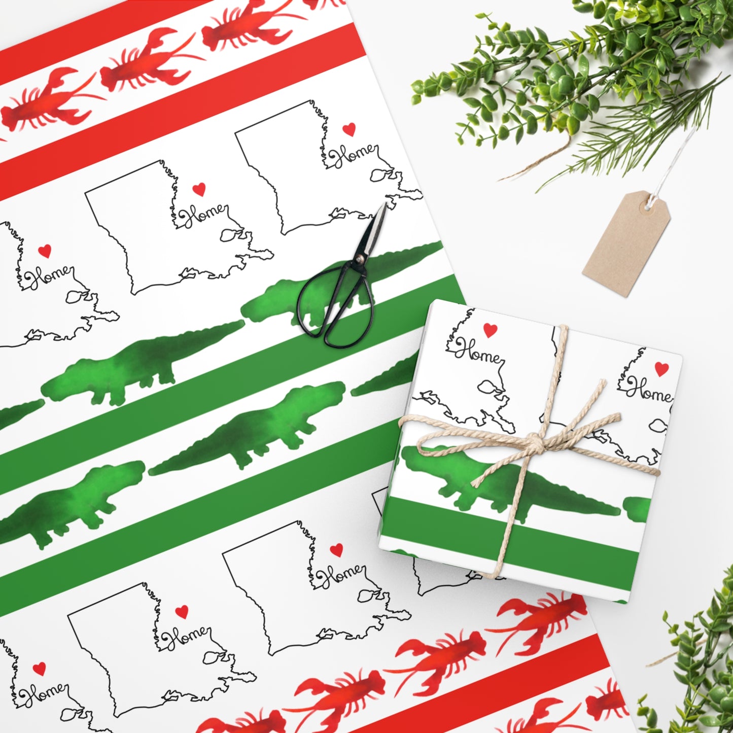 Bayou Bonanza Christmas Wrapping Paper