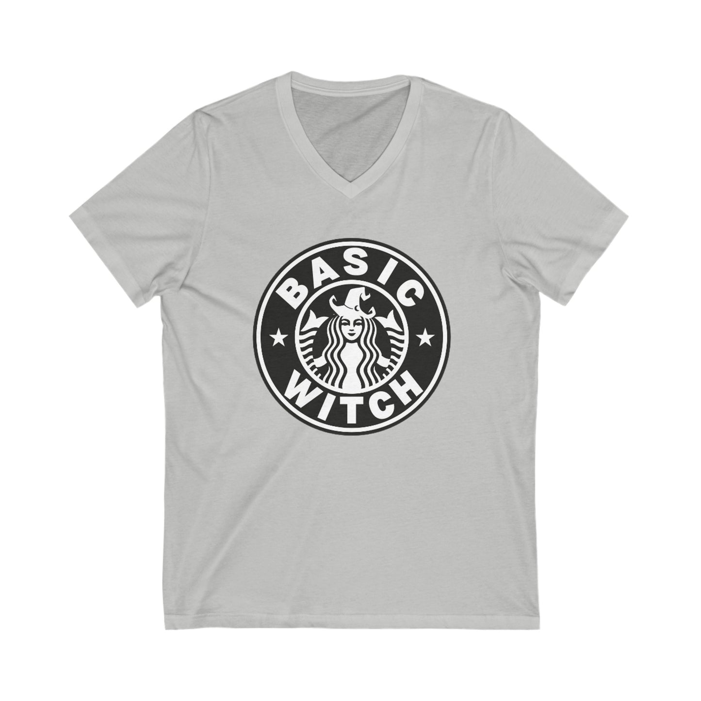 Basic Witch - Unisex Jersey Short Sleeve V-Neck Tee