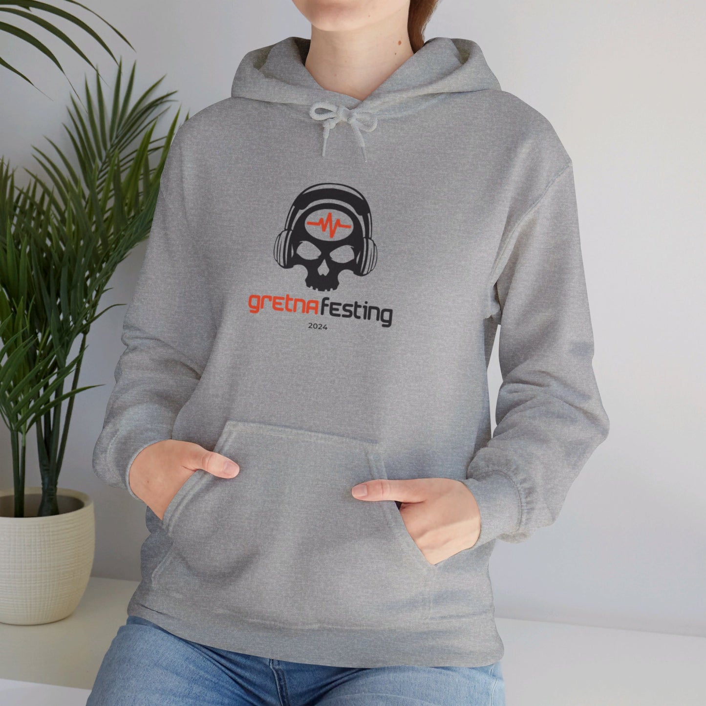 Gretna Festing Skull Hoodie - Unisex Heavy Blend™ Hooded Sweatshirt