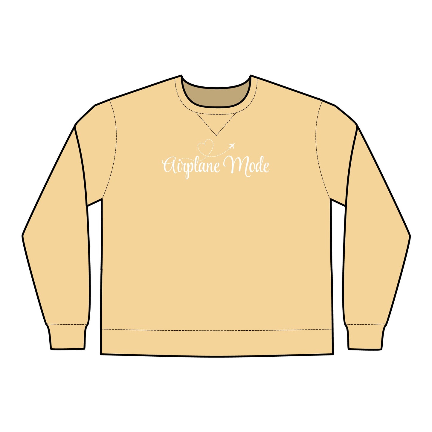 Airplane Mode - Unisex ComfortWash® Garment Dyed Crewneck Sweatshirt