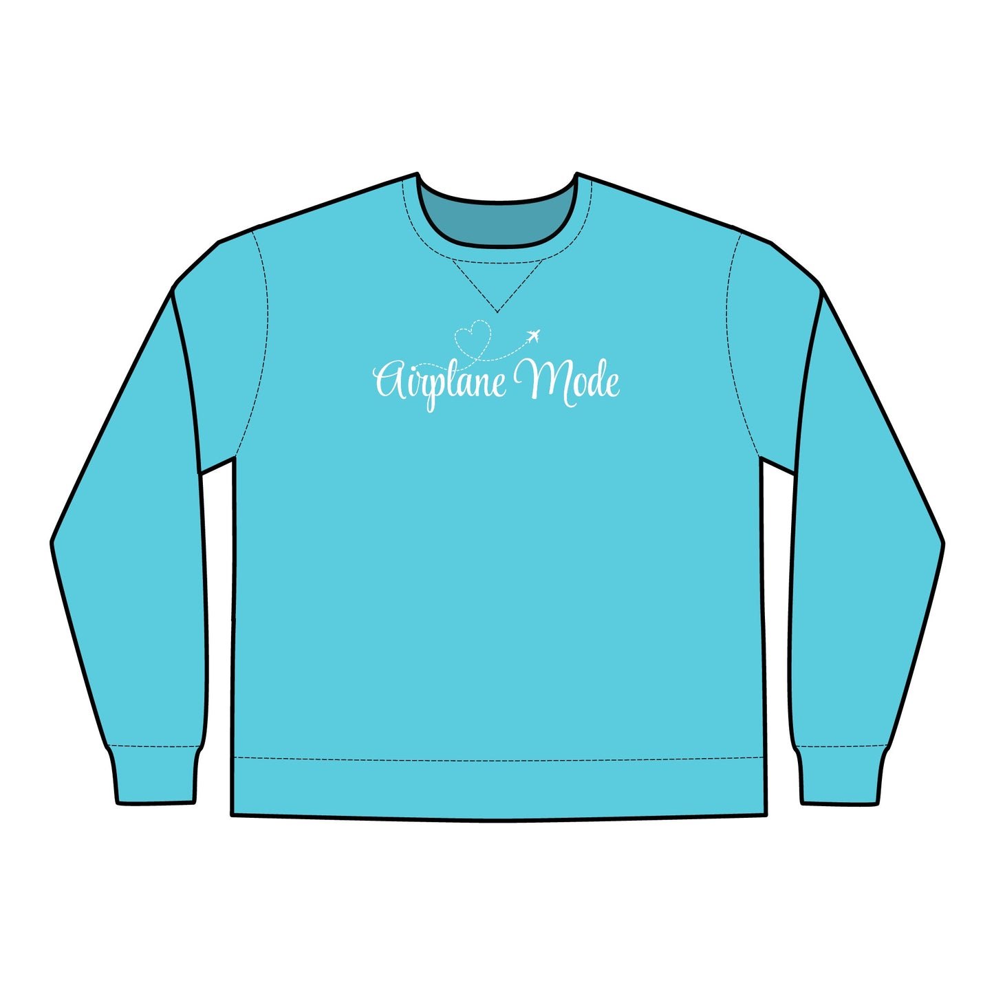 Airplane Mode - Unisex ComfortWash® Garment Dyed Crewneck Sweatshirt