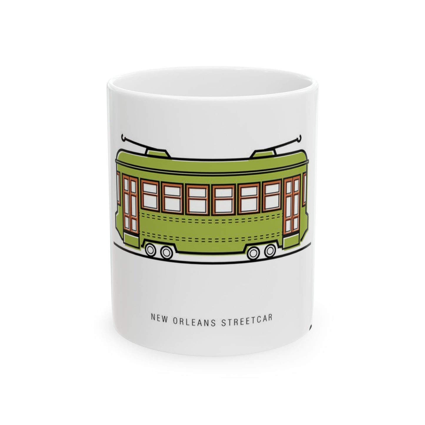 Crescent Line NOLA Streetcar - Ceramic Mug 11oz