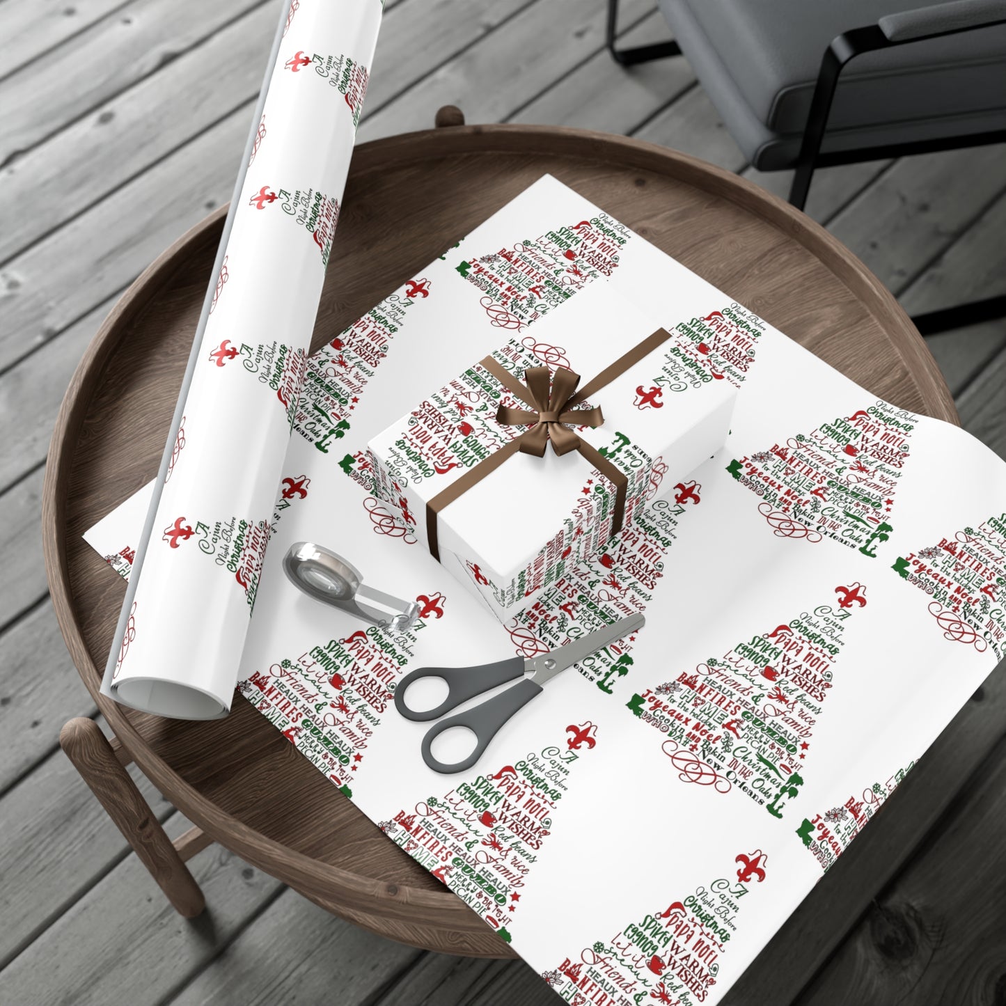 Cajun Night Before Christmas Wrapping Paper